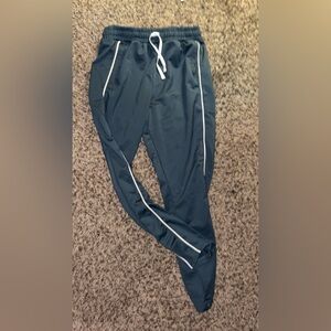 Gymshark Blue Joggers with White Accents , soft material not sweat
